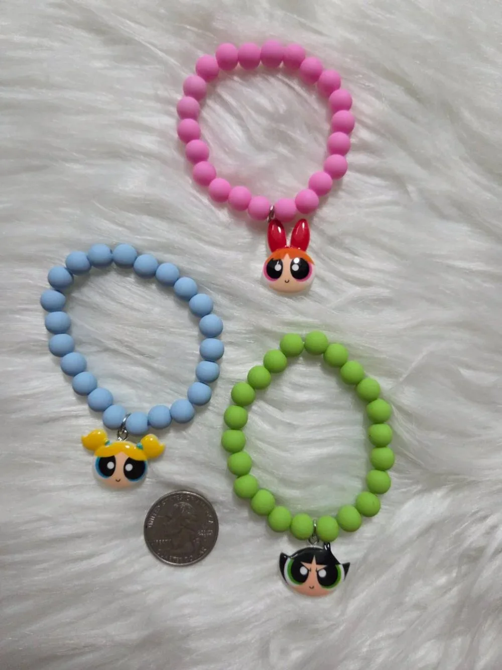 Powerpuff Girls Stretch Bracelet Set